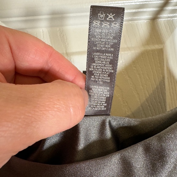 💥💥HOST PICK!!💥💥 Never worn Skims swim bodycon dark gray steel mini dress - large - Picture 5 of 7